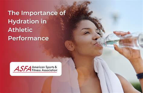 The Role of Hydration in Athletic Performance