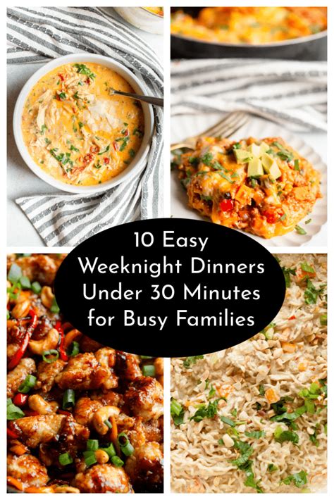 10 Quick and Easy Dinner Recipes for Busy Families