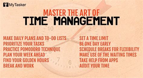 10 Tips for Mastering the Art of Time Management